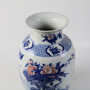 Vase lanterne en <span class=keywords><strong>porcelaine</strong></span> bleue et blanche sous glaçure rouge, fait main à Jingdezhen, avec motifs de faisan et de pivoine, pour la décoration intérieure - Product Image 3