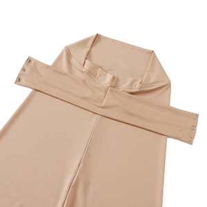 ¡Novedad de 2025! Sombrero BASE DE Color sólido Hijab instantáneo, sombrero inferior de poliéster musulmán a la moda con conveniente correa para la barbilla, diadema - Product Image 3