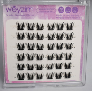Cils individuels en grappes effet œil de chat Little Black Kitten, pré-collés, fines mèches, 1 pièce, carte arrière personnalisée, marque privée, prix usine - Product Image 6