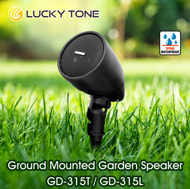 Professional 3 Inch 15W IP66 Waterproof Ground Mounted Garden Speaker 100V 8 Ohm for Outdoor PA BGM Hotel Park