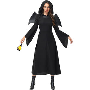 S-xxl Halloween <span class=keywords><strong>Zombie</strong></span> <span class=keywords><strong>bruja</strong></span> <span class=keywords><strong>disfraz</strong></span> alas negro mascarada fiesta participar espectáculo sagrado disfraces - Product Image 1