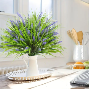 <span class=keywords><strong>Flores</strong></span> artificiales para exteriores, plantas verdes, hierba de primavera, plantas de simulación de lavanda, hierba de <span class=keywords><strong>mono</strong></span>, decoración del hogar, <span class=keywords><strong>flores</strong></span> - Product Image 4