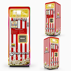 เครื่องขายข้าวโพดคั่วอัตโนมัติพร้อมหน้าจอสัมผัสขนาด 10.1 นิ้ว สำหรับใช้งานเชิงพาณิชย์ 2 รสชาติ เครื่องทำข้าวโพดคั่วอัตโนมัติสำหรับโรงภาพยนตร์ - Product Image 1