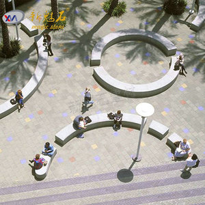 Nuevos Materiales de Construcción de Piedra, Bancas de Hormigón Prefabricado para Árboles, Asientos Redondos Irregulares para Jardín y Paisajismo - Product Image 1