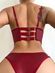 ZZYUP 6371WY deux pièces dames dentelle <span class=keywords><strong>Sling</strong></span> Lingerie Sexy <span class=keywords><strong>sans</strong></span> anneaux en acier et <span class=keywords><strong>sans</strong></span> coussinets de poitrine sous-vêtements - Product Image 5