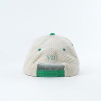 Casquette de baseball 5 panneaux en velours côtelé Oxford, avec logo brodé 3D, bicolore, design personnalisé, service OEM ODM, fournisseur en gros