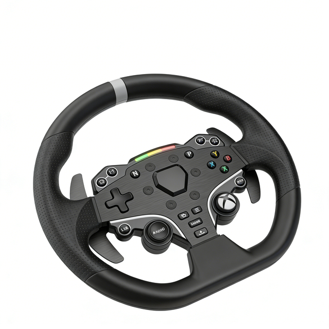 Custom Made Sim Racing Steering Wheel Unique Design for Personal Gaming Environment