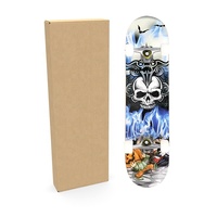 Hochwertige Kraftpapier-Skateboard-Verpackungsbox Wellpappe-Versandbox Geschenk-Skateboard-Box Geschenkbox Großhandel