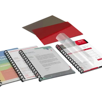Couverture de reliure en plastique personnalisée A4 A5 A3 feuille de reliure PVC rigide transparente pour dossier de bureau et livre de reliure