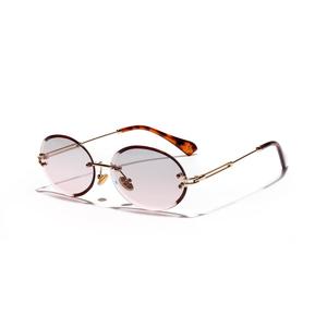 Lunettes <span class=keywords><strong>de</strong></span> <span class=keywords><strong>soleil</strong></span> rétro Vintage pour femmes, personnalisées, sans bords, <span class=keywords><strong>dégradé</strong></span>, styliste - Product Image 2