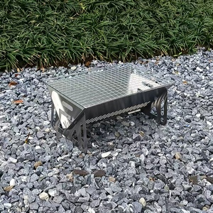 Estufa de barbacoa de carbón plegable de acero inoxidable para la familia Parrillas de camping perfectas para picnics al <span class=keywords><strong>aire</strong></span> <span class=keywords><strong>libre</strong></span> y campings - Product Image 1