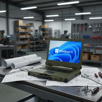 Nouvel ordinateur portable robuste de haute qualité compatible IA, 17,3 pouces, Intel Ultra FHD, Windows 10/11/Linux, IP65, Intel Iris Xe Graphics, anglais