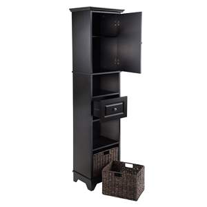 DB Wyatt Tall Cabinet with Door and <b>Drawer</b> Featuring Convenient <b>Baskets</b> - Product Image 2