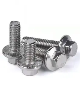 Stainless Steel Hexagonal Flange Bolt M8 M10 M12 1/2" 3/8"