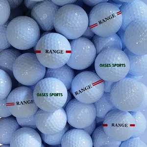 चीन कारखाने उच्च गुणवत्ता वाले पीले सफेद ड्राइविंग रेंज गेंद अभ्यास गोल्फ की गेंद