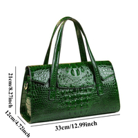 Tas Wanita Motif Buaya 2026 Tas Selempang Baru Wanita Tas Bantal Bernuansa Mewah Tas Bahu Atmosferik Mewah Ringan