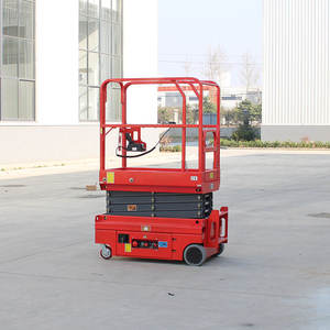 Dua motor gunting pengangkat kecil dapat bergerak dengan mudah aman mesin angkat dengan kecepatan penggerak yang wajar - Product Image 3