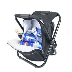 Custom Logo Multi Function Insulated <b>Cooler</b> Stool <b>Backpack</b> Portable Folding Seat for Outdoor Events - Product Image 3