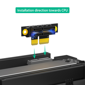การ์ดแปลง PCIe Riser PCI-e 1 X 3.0 90 องศา แบบย้อนกลับ ตัวผู้เป็นตัวเมีย สำหรับเคสเซิร์ฟเวอร์ 1U - Product Image 3