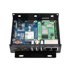 Waveshare CM4-DUAL-ETH-WIFI6-BOX Mini-<span class=keywords><strong>Computer</strong></span> WIFI6 Dual ETH Progettato per <span class=keywords><strong>Raspberry</strong></span> <span class=keywords><strong>Pi</strong></span> Compute Module <span class=keywords><strong>4</strong></span>, Modulo di Programmazione DIY - Product Image 1