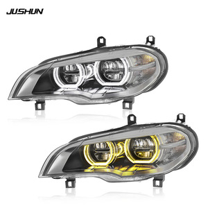 Kit de phares à LED Jushun pour BMW X5 E70 avec feux de jour Angel Eyes et clignotants 12V - Product Image 4
