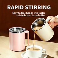 Mug à café intelligent en acier inoxydable 316 avec chargement USB, tasse à eau rotative à agitation magnétique automatique, logo personnalisé et vente en gros OEM