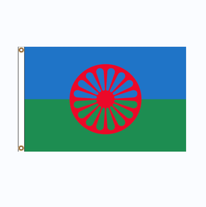 <span class=keywords><strong>Bandera</strong></span> gitana <span class=keywords><strong>de</strong></span> 3x5 pies, poliéster <span class=keywords><strong>de</strong></span> 90g con ojales <span class=keywords><strong>de</strong></span> latón y doble costura - Product Image 1