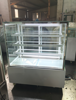 Vitrine réfrigérée pour gâteaux en verre, refroidie par air, pour pâtisserie commerciale, café, boutique de gâteaux