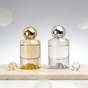 Nuevo Envase de Perfume de Vidrio Cilíndrico con Fondo Volcánico, Personalizable, de 30ml, 50ml y 100ml, con Pulverizador y Tapa de Bola - Product Image 4