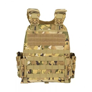 Gilet tactique personnalisé en usine OEM, peut être équipé d'un porte-plaque, gilet de sécurité à libération rapide avec poche triple pour chargeur - Product Image 6