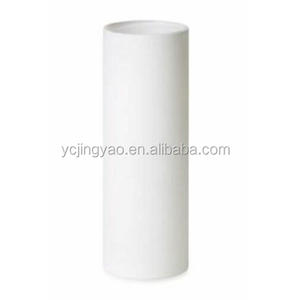 Copertura di illuminazione del <span class=keywords><strong>paralume</strong></span> del tubo di vetro del cilindro rotondo del borosilicato bianco smerigliato sabbiato su misura - Product Image 3