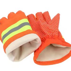 Guantes de Seguridad Profesionales para Rescate en Incendios AmpsafeX, de Algodón Naranja, Resistentes al Fuego, Protección Contra Altas Temperaturas, Antideslizantes, para Emergencias - Product Image 2
