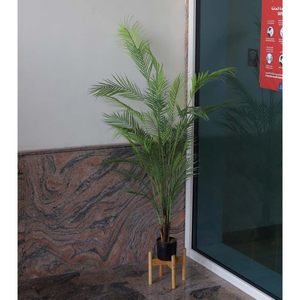 Support de pot de fleurs en bambou rond 29x31x29 cm, support de plantes d'intérieur et d'extérieur, décoration de salon, balcon, jardin - Product Image 4