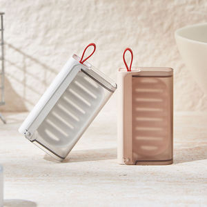 Boîte à savon de voyage portable en plastique écologique, durable, en deux parties, avec système de drainage, pour salle de bain, camping et usage extérieur - Product Image 5