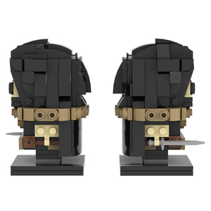 MOC7584-7585 tête carrée brique Daenerys <span class=keywords><strong>Targaryen</strong></span> John Snow TV film personnage en plastique assembler des blocs de construction carrés enfants jouets - Product Image 3