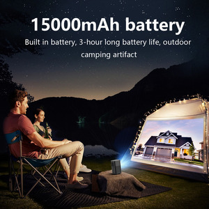 Projecteur rechargeable Toumei M1 1080P DLP, batterie 15000mAh, prise en charge 3D, haut-parleurs 2x10W, commande tactile, cinéma sans fil en extérieur - Product Image 2