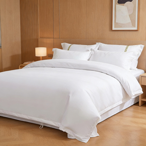 طقم أغطية سرير من القطن الخالص 250 خيط قابل للغسل وقابل للتخصيص مكون من 3 قطع بسعر المصنع - Product Image 1