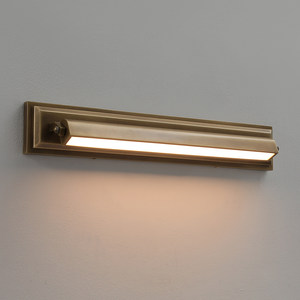 Full Copper Retro <b>Wall</b> Lamp Led <b>Long</b> Strip Light For Gallery Hotel Entryway <b>Mirror</b> Lighting - Product Image 2