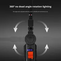 Lampe de travail LED COB multifonction portable d'extérieur, magnétique, ABS, rotation à 360°, rechargeable, réparation automobile, entretien
