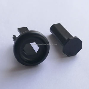 Tapones de extremo de 2 piezas de ABS negro para palo de lacrosse para hombre ACEKING, los mejores - Product Image 4