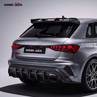 Kit carrosserie complet en fibre de carbone sèche préimprégnée Paktechz (lame avant, capot, jupes latérales, diffuseur arrière, spoiler) pour Audi RS3 8Y Sportback