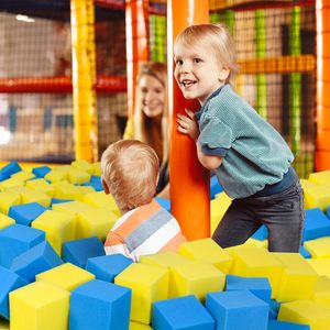 Parque de Atracciones al por mayor Color al azar gimnasia suave escalada en roca protección interior trampolín espuma esponja cubo bloques Pit - Product Image 4