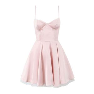 Robe mini décontractée à bretelles spaghetti de couleur unie pour femmes - Product Image 3