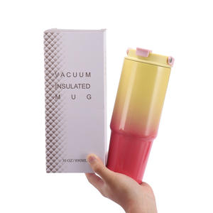 Vasos Térmicos de Acero Inoxidable con Logotipo Personalizado, 20oz/30oz, Pintura en Aerosol, Taza de Viaje para Café con Asa - Product Image 6