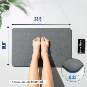 ייבוש מהיר במיוחד לחרוט אבן מחצלת אמבטיה לעיצוב הבית מחצלת אמבטיה אבן דיאטומטית - Product Image 4