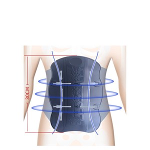 Cinturón de soporte lumbar ajustable de 30 cm para aliviar el dolor de espalda, uso para adultos - Product Image 1