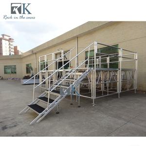 Plataforma de Escenario Portátil de Aluminio, Escenarios Móviles con Altura Ajustable y Capacidad de Carga de 750 kg/m² - Product Image 2