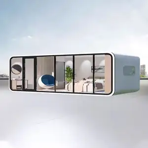 Neues Design modulare Villa einfacher Aufbau modernes Haus Container-Vorgefertigte Fertighäuser