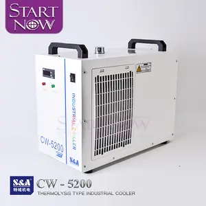 S&A CW5200 Series Resfriador de água industrial CW5200AH CW5202TH 80W 150W Dispositivo de refrigeração de tubo a laser CO2 para máquina de eixo CNC