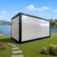Maison conteneur pliable portable en acier durable de 20 pieds, design moderne, pour hôtel/villa, prix économique, installation rapide pour maison/bureau